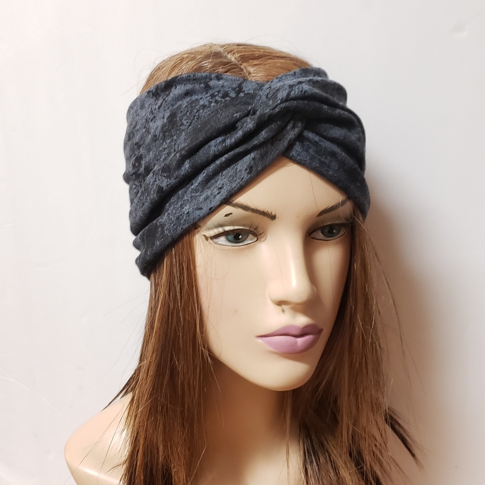 Wide Granite Turban Headband Turbans Head Wraps